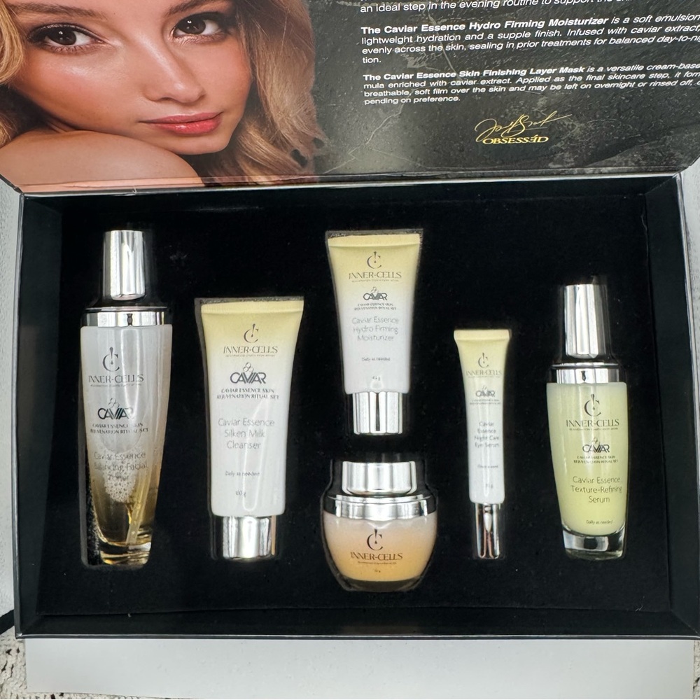 Caviar Skin Rejuvenation Ritual Set Cleaner, Serum, Eye Serum, Moisturizer, Mask